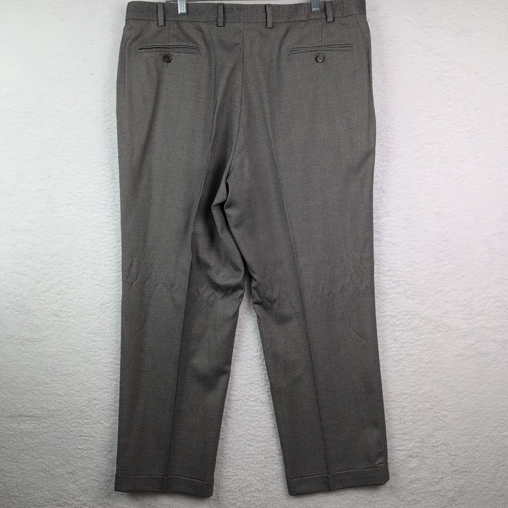 Ralph Lauren Dress Pants Mens 40x30 Gray Rayon Blend Classic Straight Slacks - Picture 4 of 9